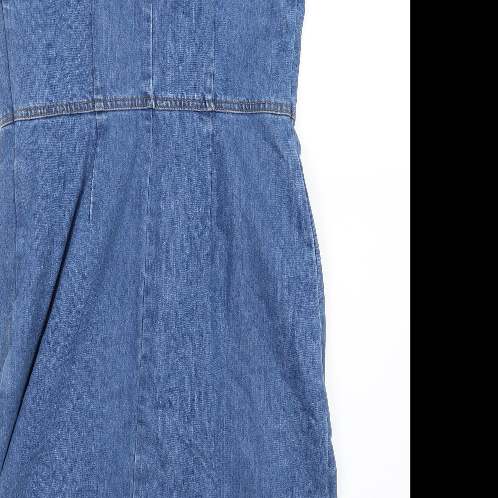 TU Womens Blue  Denim Pencil Dress  Size 12