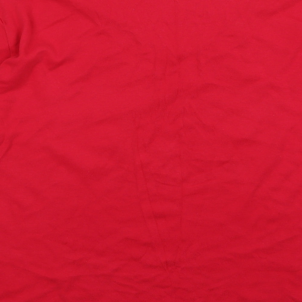 Casual Comfort Womens Red Paisley Jersey Pullover Jumper Size 26