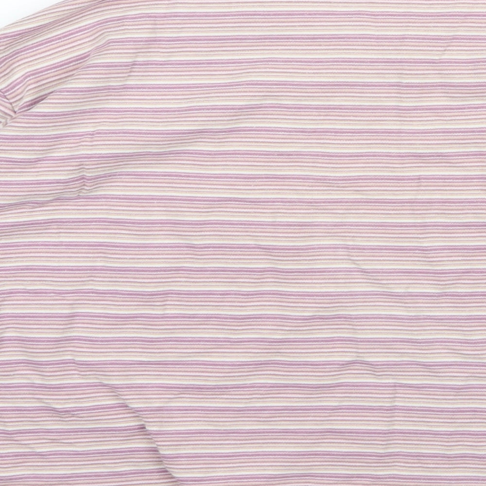 EWM Womens Multicoloured Striped Jersey Basic T-Shirt Size XL