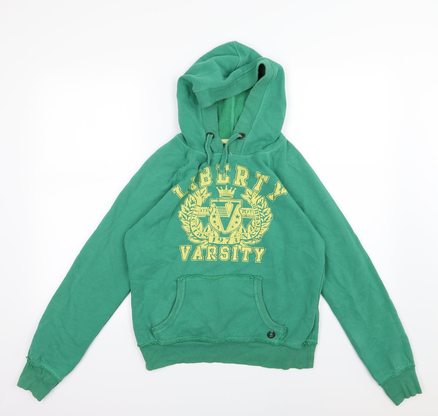 New Look Womens Green  Jersey Pullover Hoodie Size 12