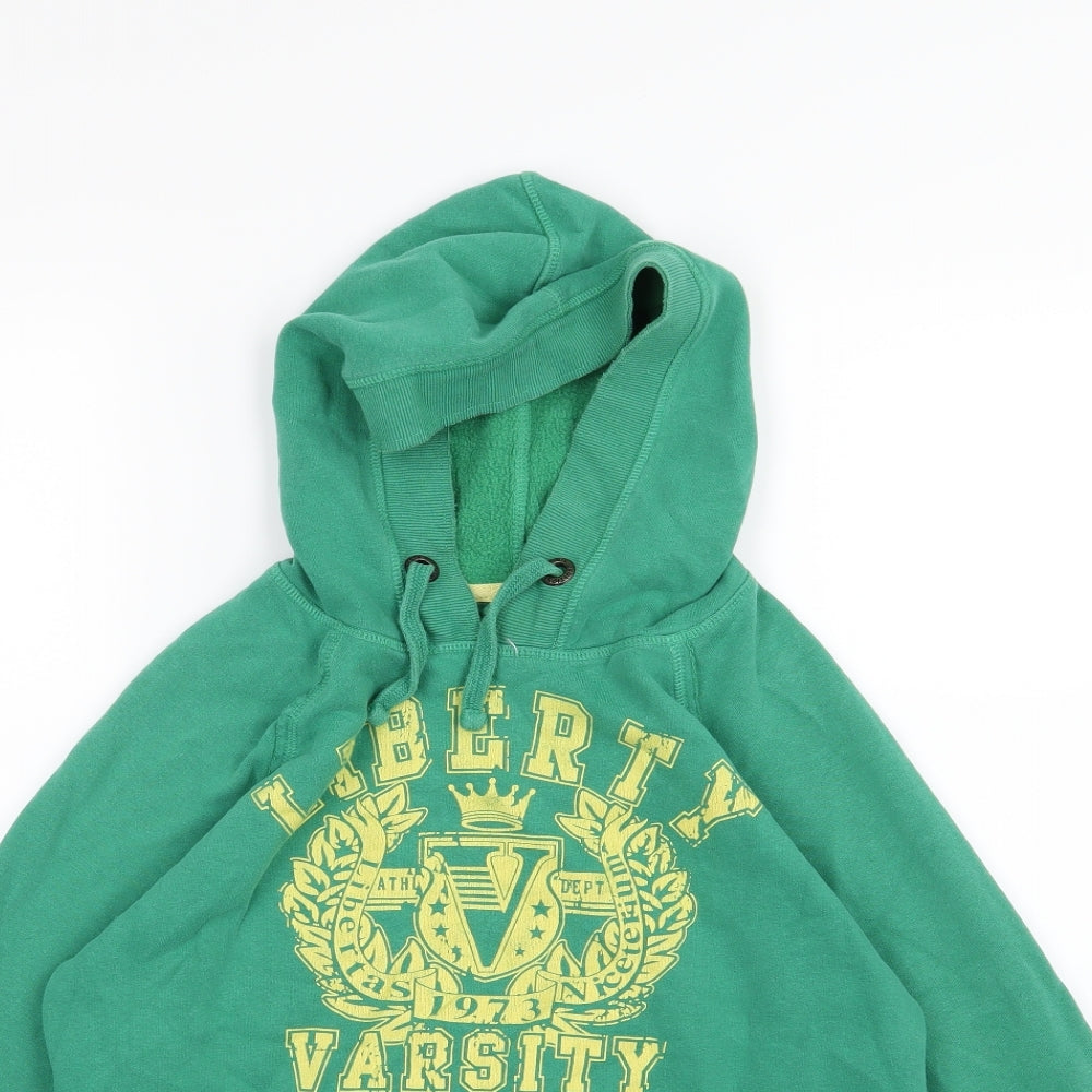 New Look Womens Green  Jersey Pullover Hoodie Size 12
