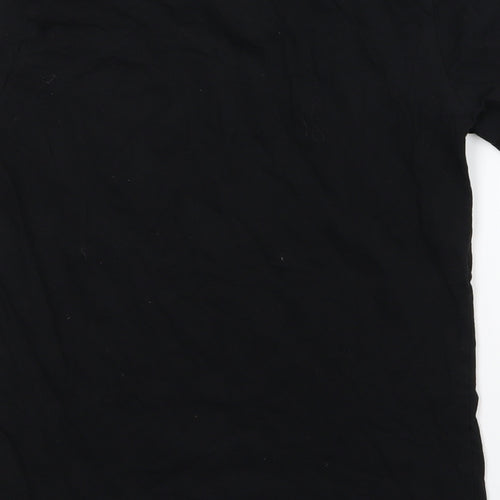 New Look Womens Black  Jersey Basic T-Shirt Size 6  - Nothing To Wear Slogan