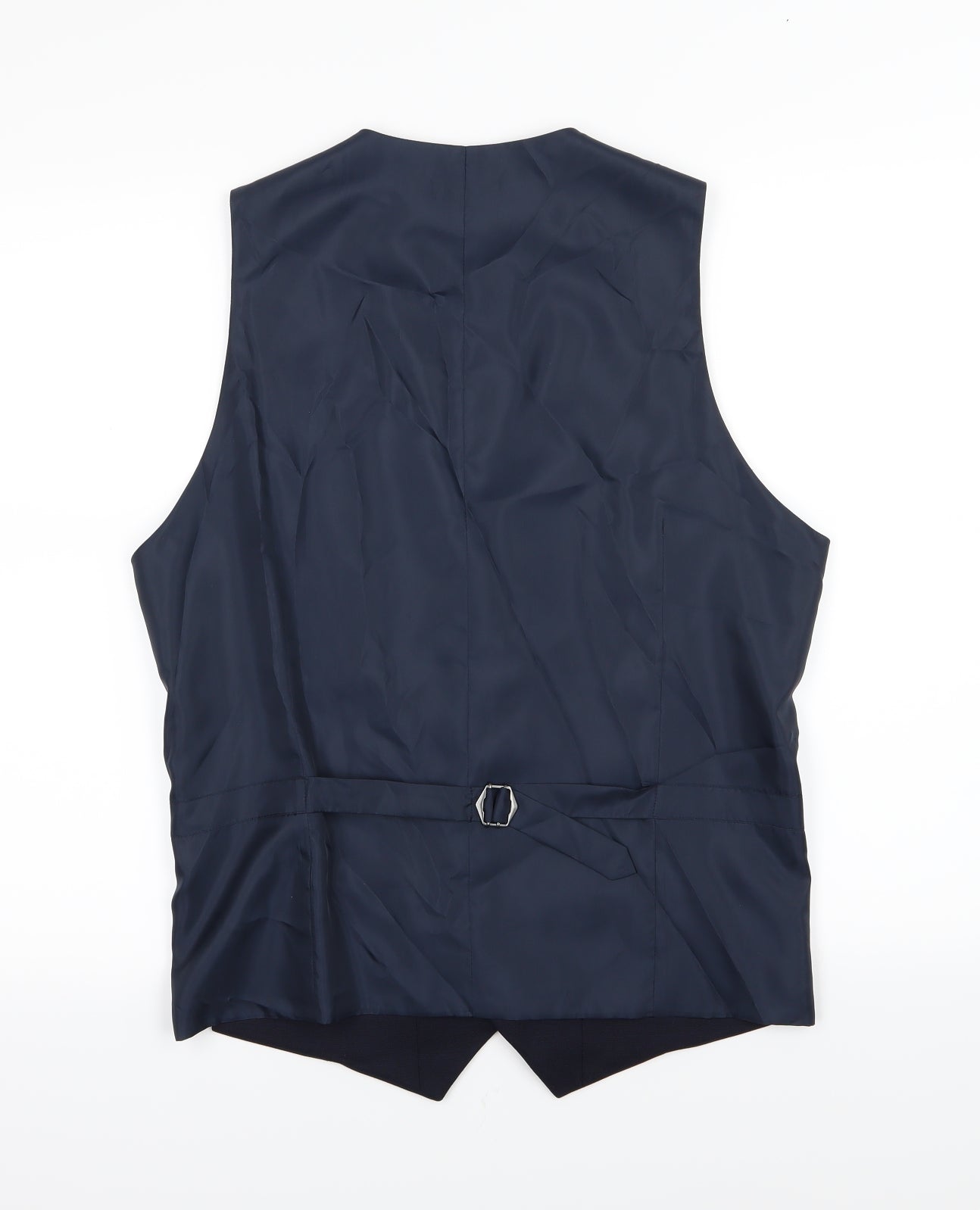 Marks and Spencer Mens Blue  Rayon  Suit Waistcoat Size M