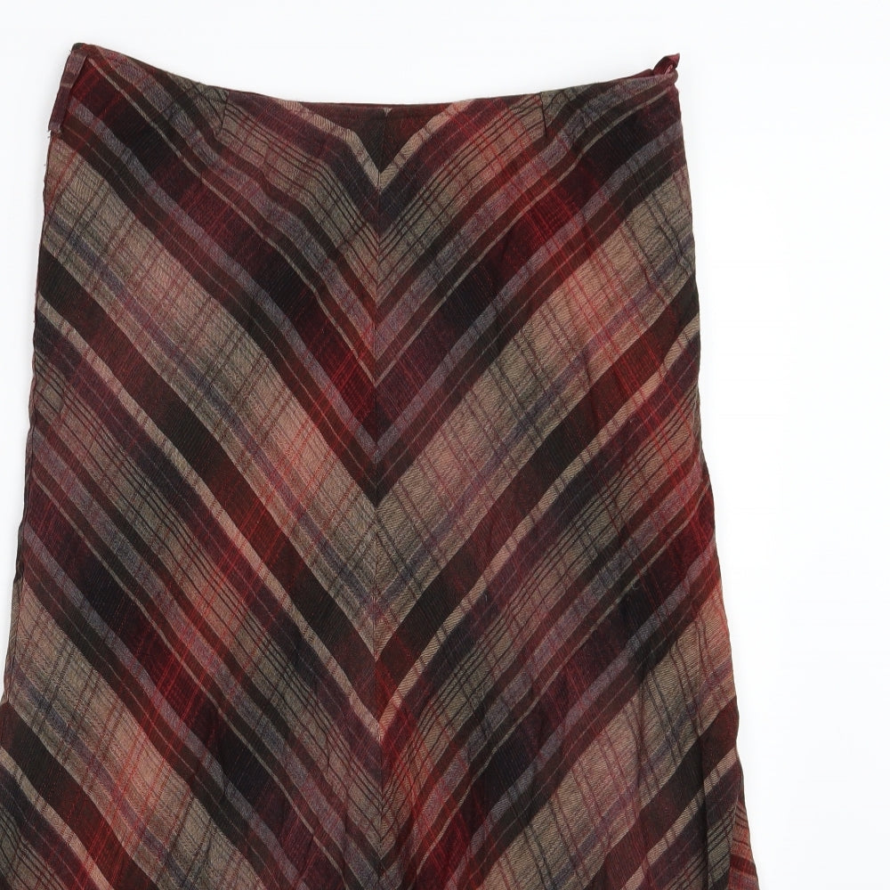 Per Una Womens Multicoloured Striped  A-Line Skirt Size 14
