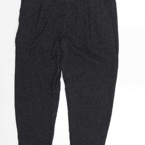 Marks and Spencer Womens Blue Striped  Trousers  Size 16 L24 in