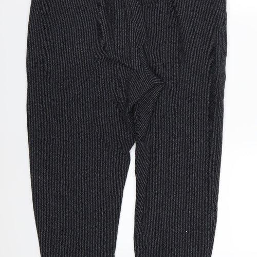 Marks and Spencer Womens Blue Striped  Trousers  Size 16 L24 in