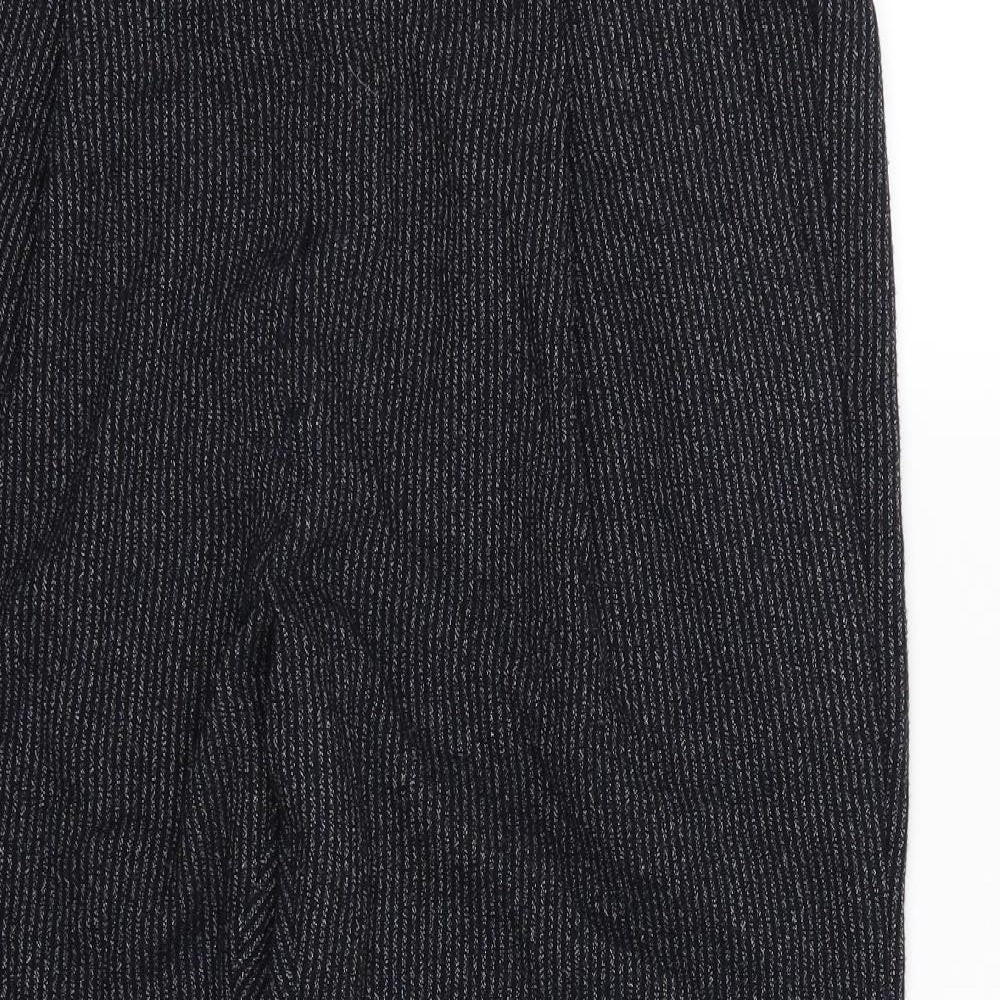 Marks and Spencer Womens Blue Striped  Trousers  Size 16 L24 in