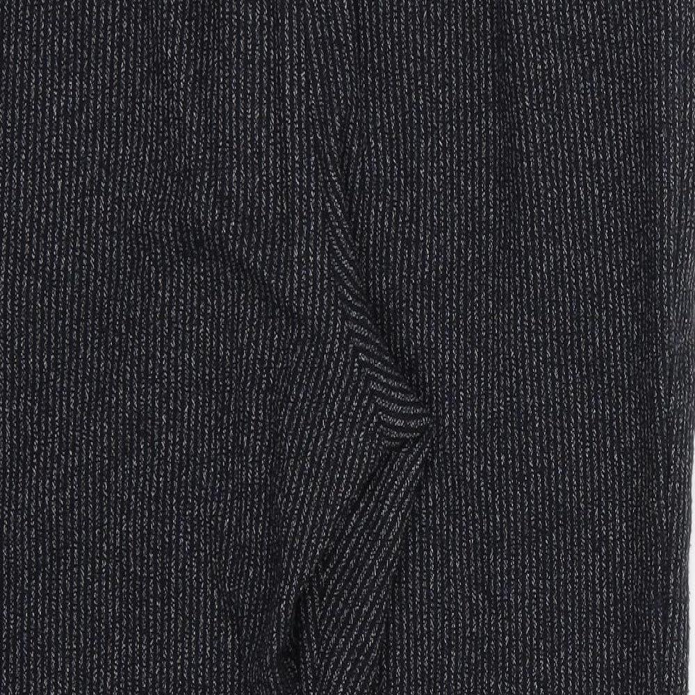 Marks and Spencer Womens Blue Striped  Trousers  Size 16 L24 in