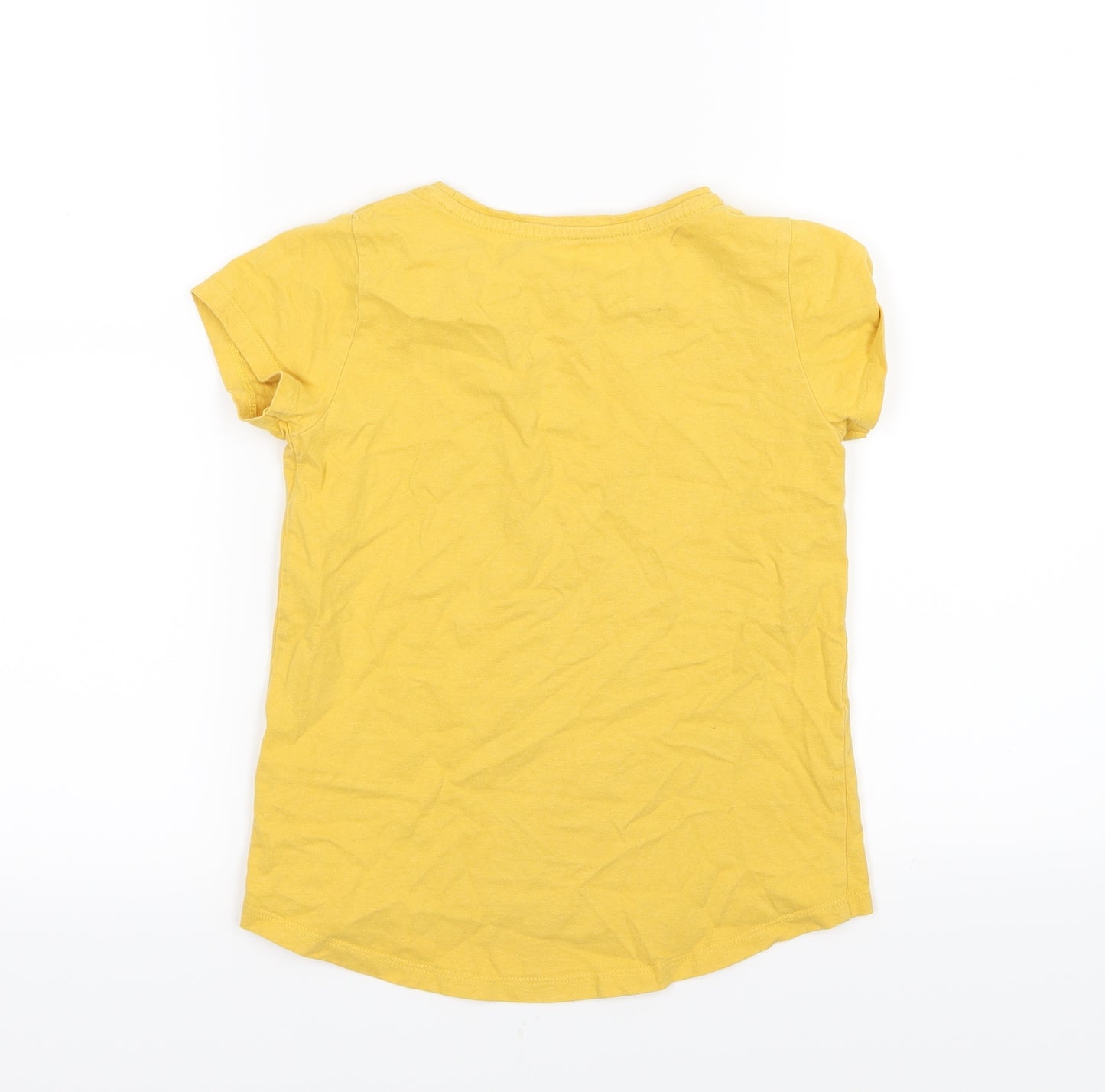 Nutmeg Girls Yellow  Jersey Basic T-Shirt Size 8-9 Years  - Hulacorn