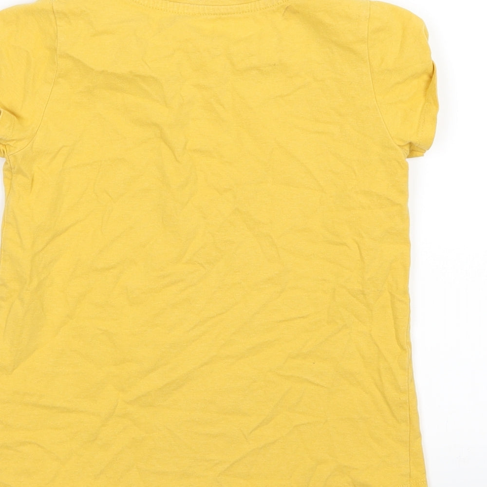 Nutmeg Girls Yellow  Jersey Basic T-Shirt Size 8-9 Years  - Hulacorn