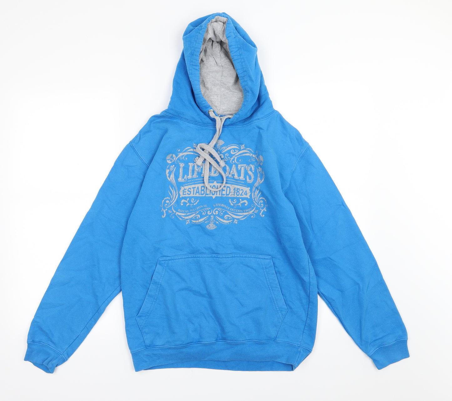 All We Do is Womens Blue  Jersey Pullover Hoodie Size S  - Lifeboat