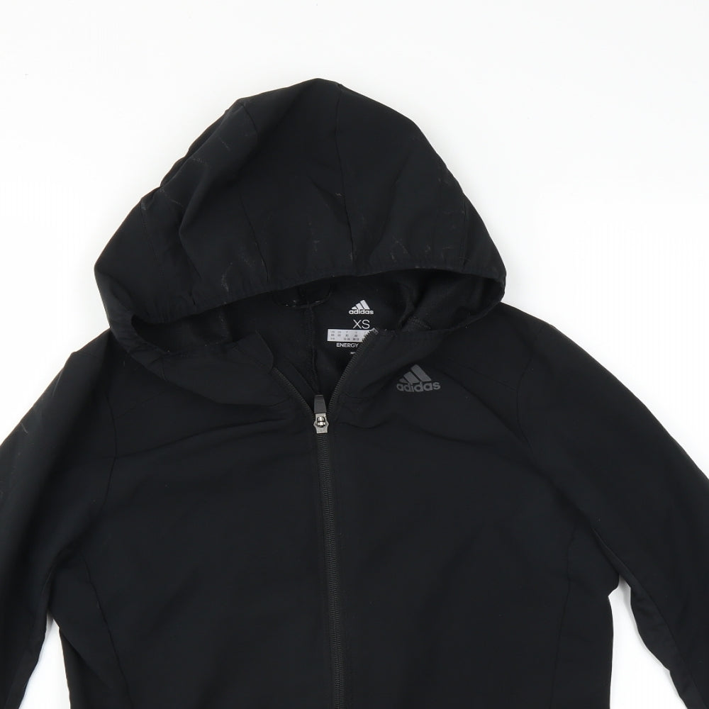 adidas Womens Black   Jacket  Size XS  - running jacket