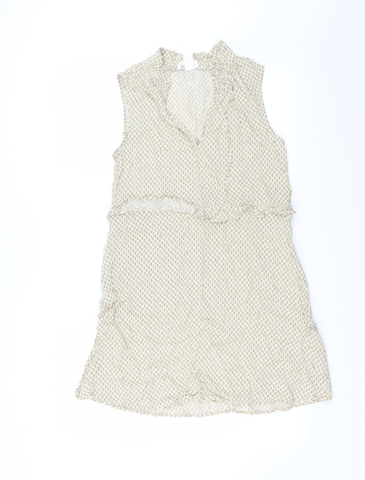 H&M Womens Beige Geometric  Mini  Size 12