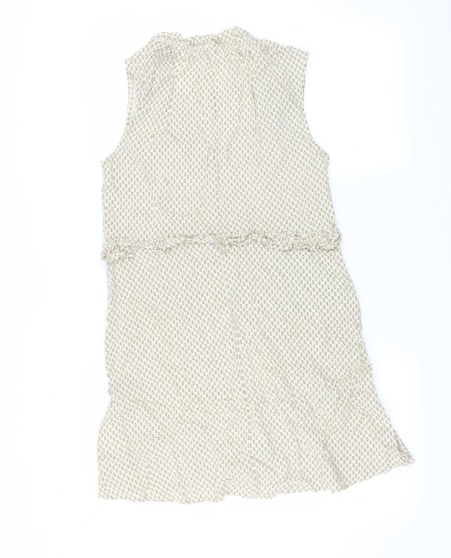 H&M Womens Beige Geometric  Mini  Size 12