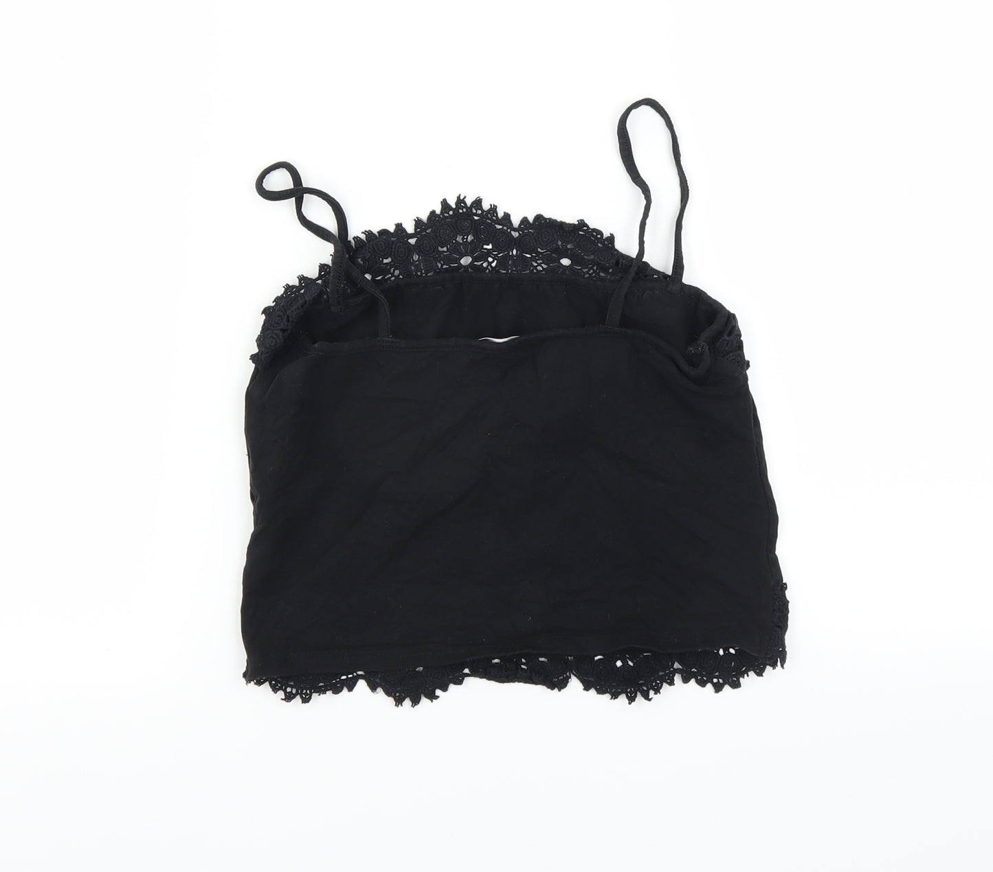 New Look Womens Black   Camisole Blouse Size 12  - CROPPED