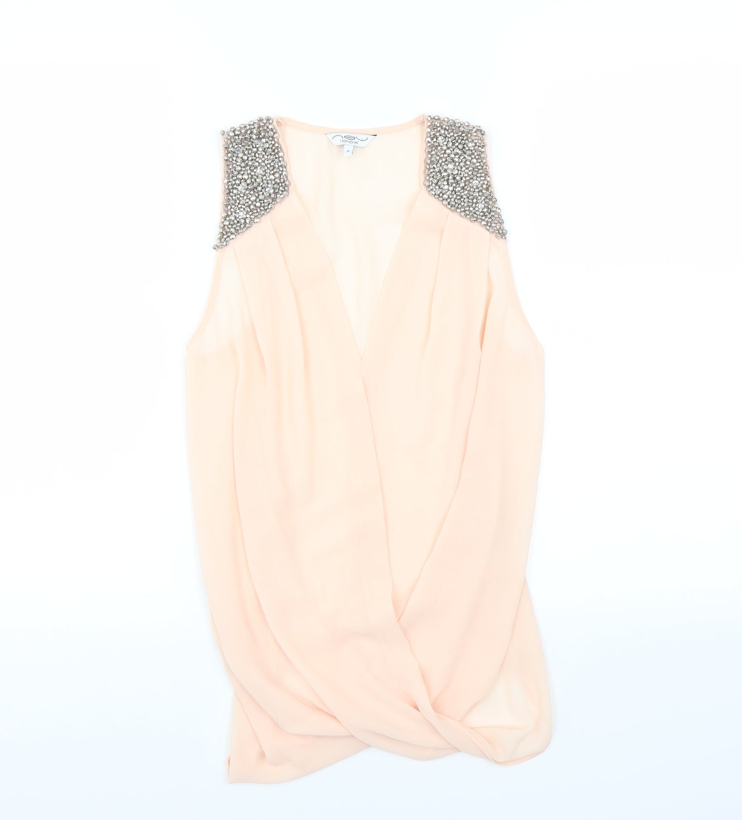 New Look Womens Pink   Basic Blouse Size 8