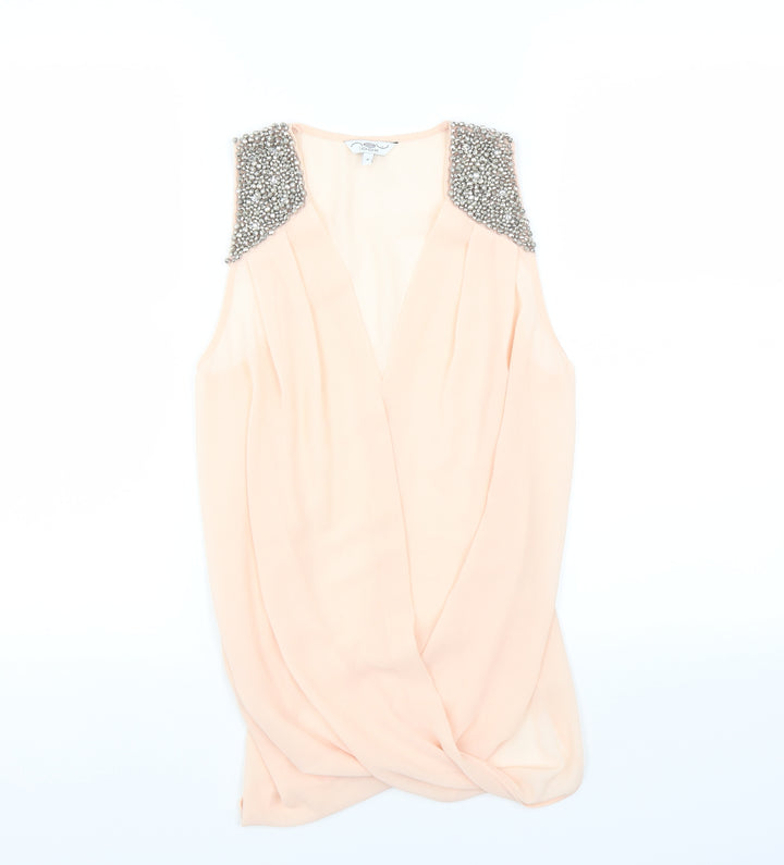 New Look Womens Pink   Basic Blouse Size 8