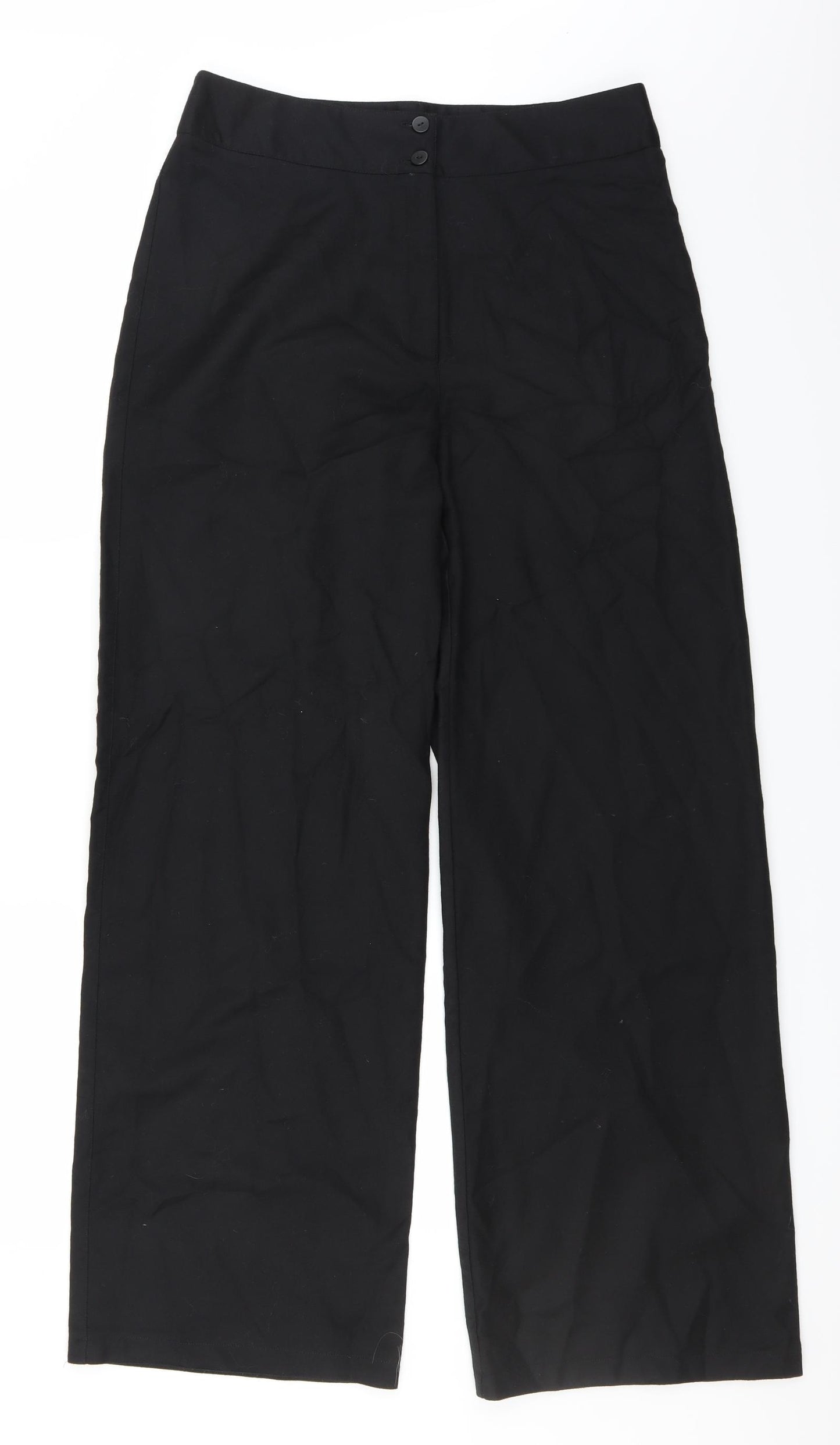 Joyce Ridings Womens Black   Trousers  Size 14 L32 in - Wide leg