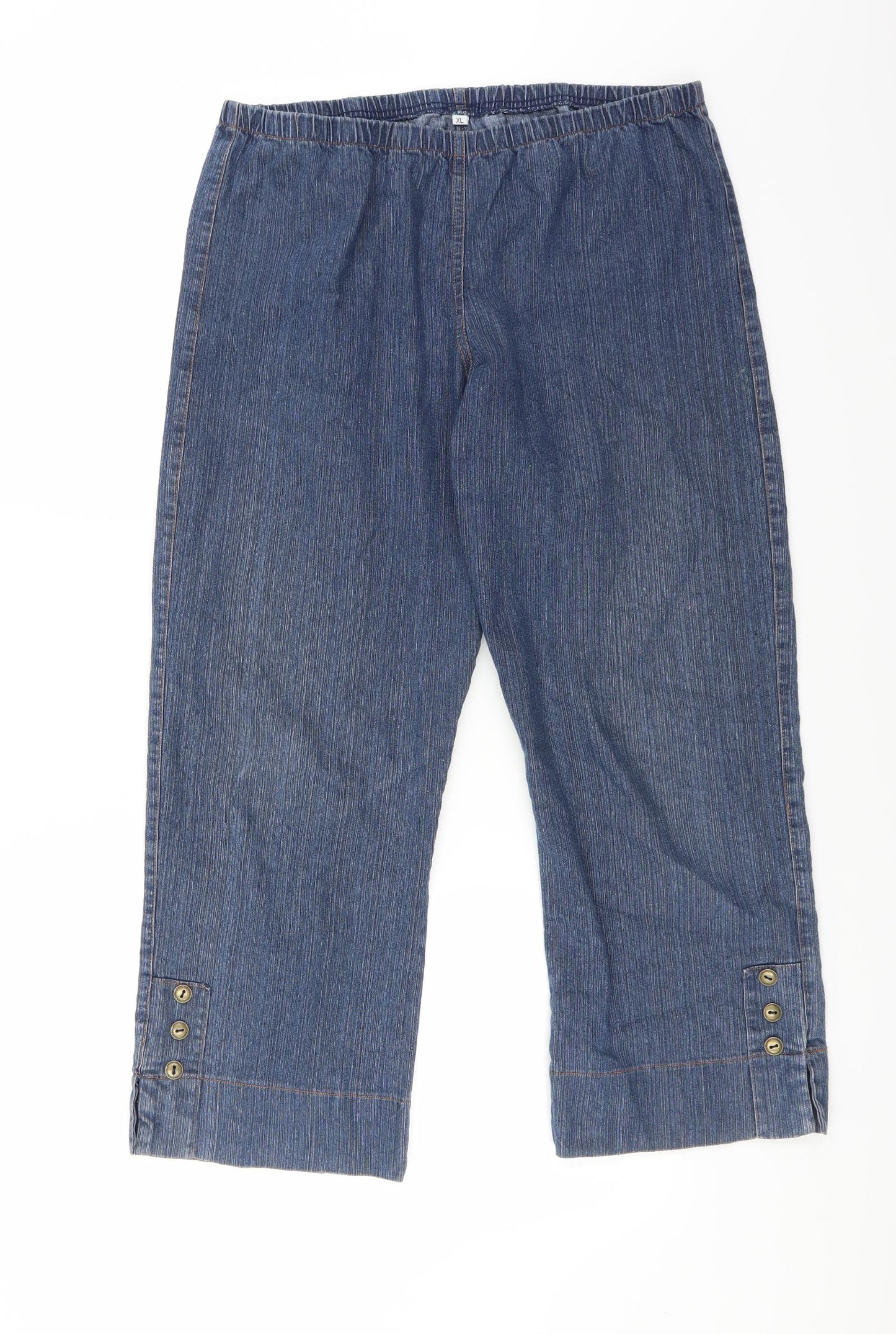 Preworn Womens Blue   Cropped Jeans Size XL L25 in