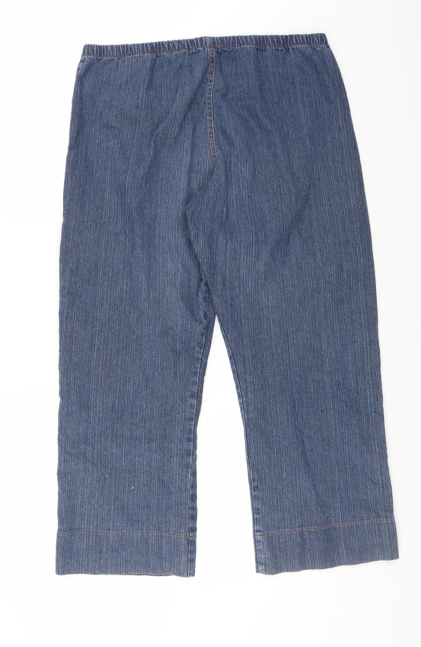 Preworn Womens Blue   Cropped Jeans Size XL L25 in
