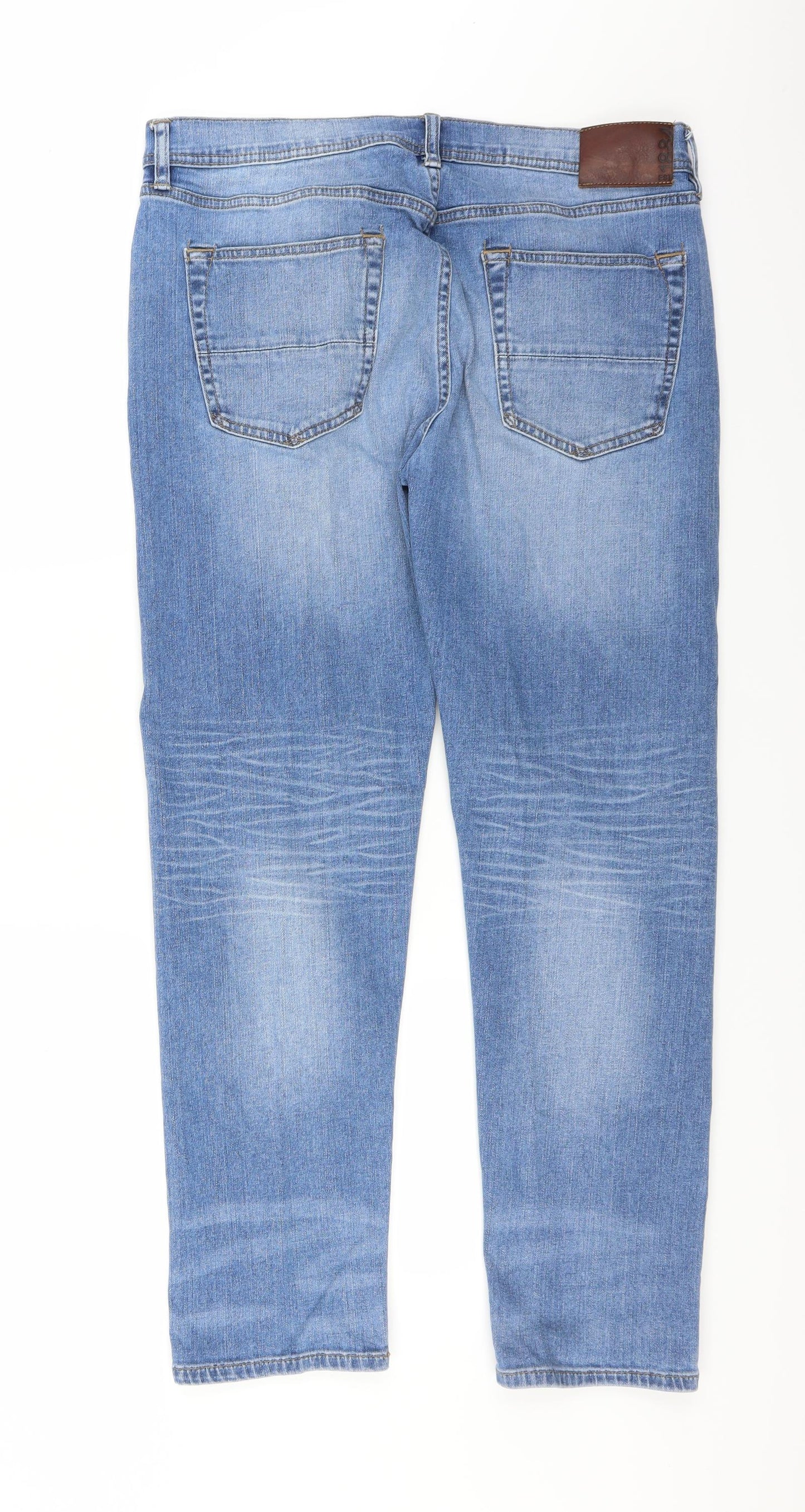 Marks and Spencer Mens Blue   Tapered Jeans Size 36 in L31 in