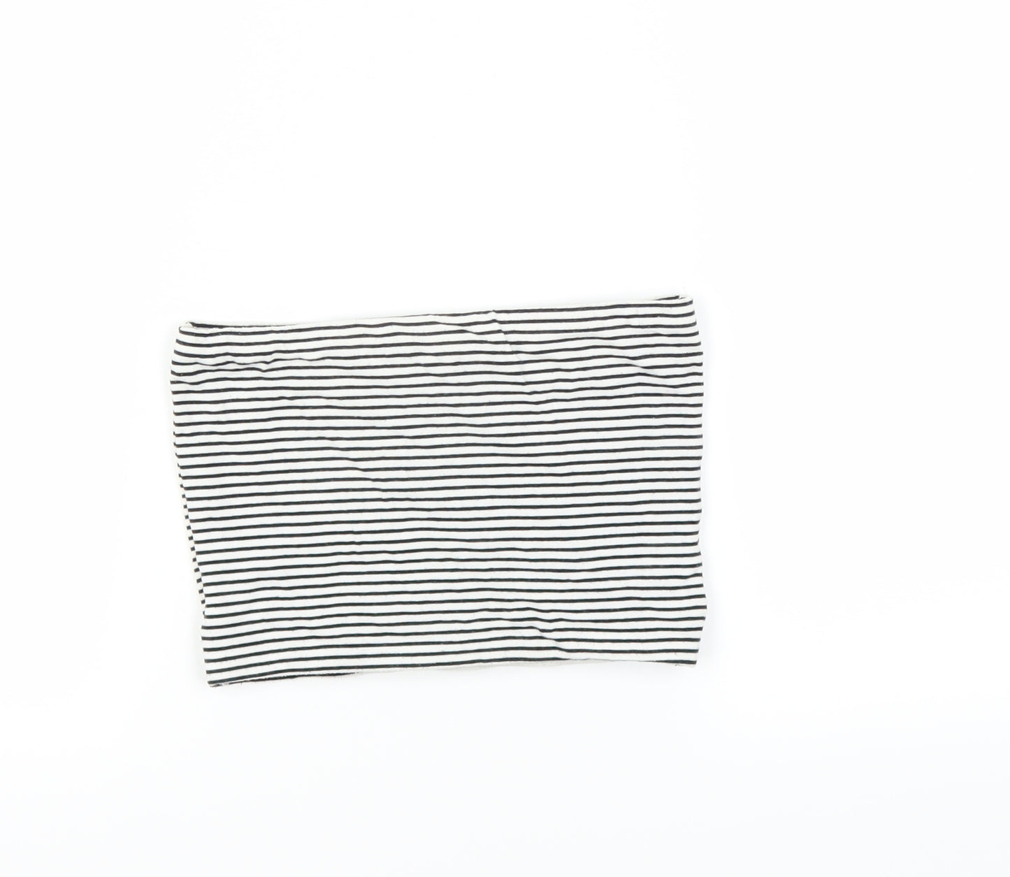 Primark Womens Black Striped  Cropped T-Shirt Size XS