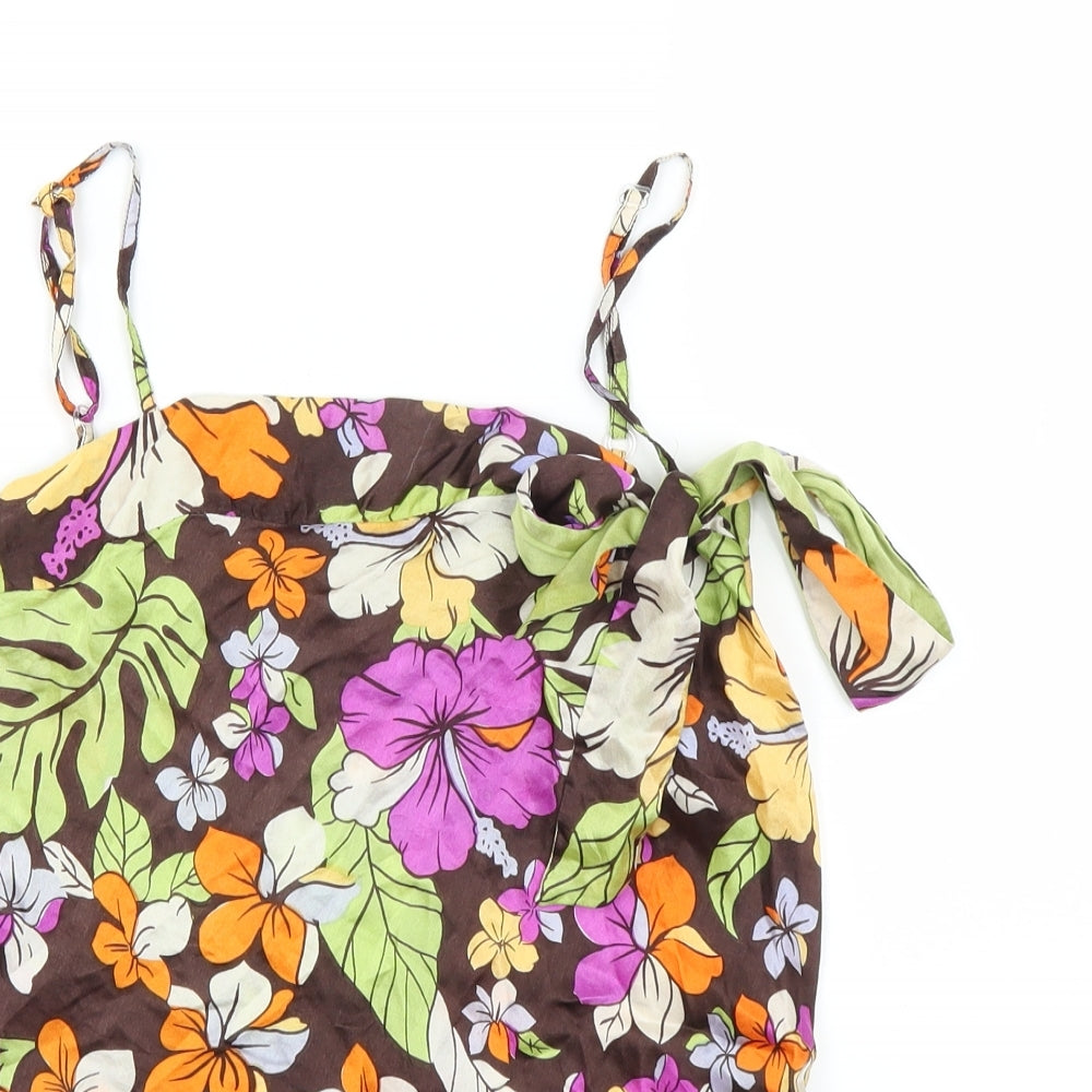 Therapy Womens Multicoloured Floral  Camisole Blouse Size 12