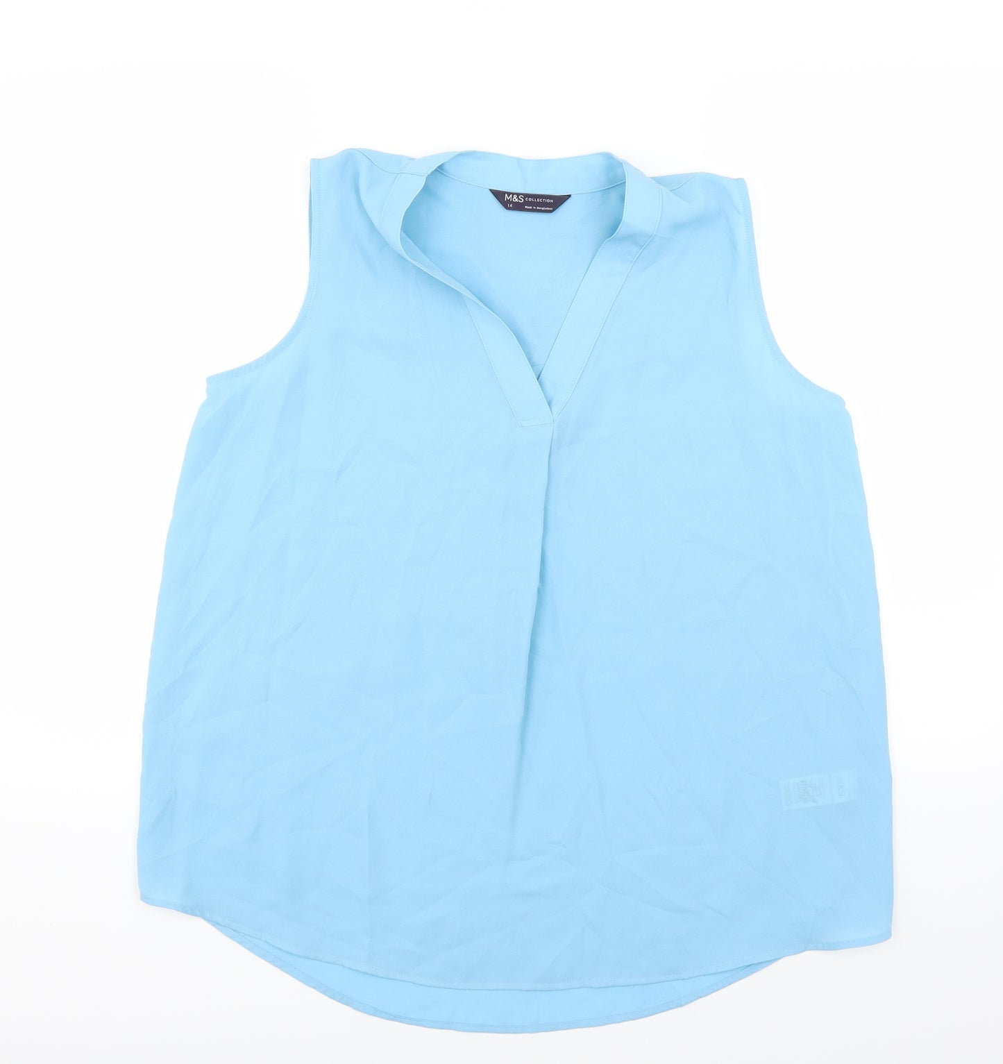 Marks and Spencer Womens Blue   Basic Blouse Size 14