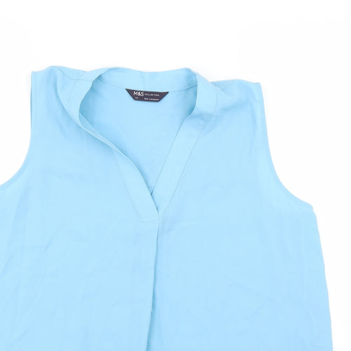 Marks and Spencer Womens Blue   Basic Blouse Size 14