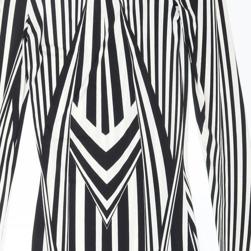 Topshop Womens Black Geometric  Bodycon  Size 8