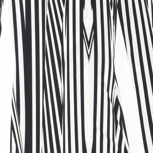 Topshop Womens Black Geometric  Bodycon  Size 8