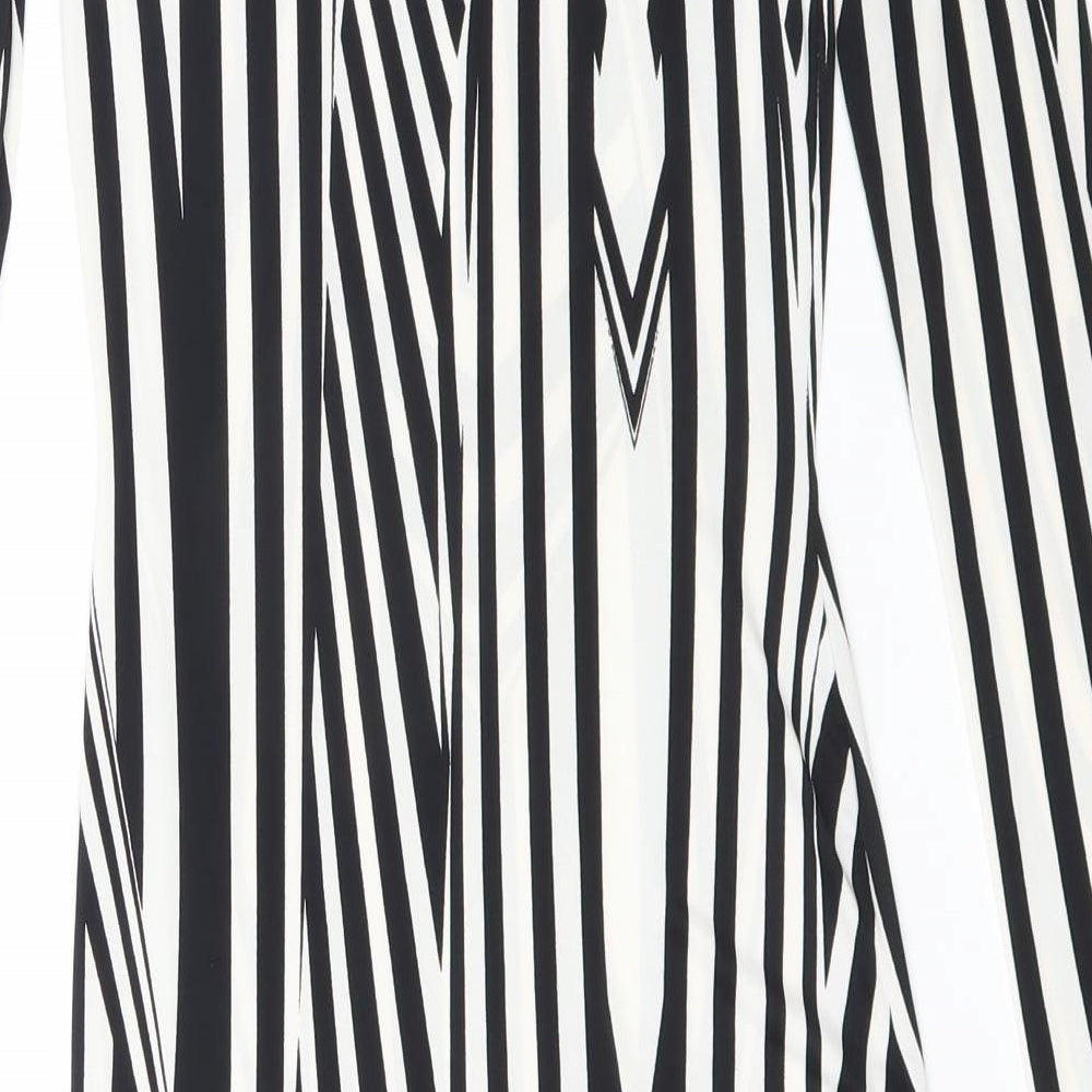 Topshop Womens Black Geometric  Bodycon  Size 8