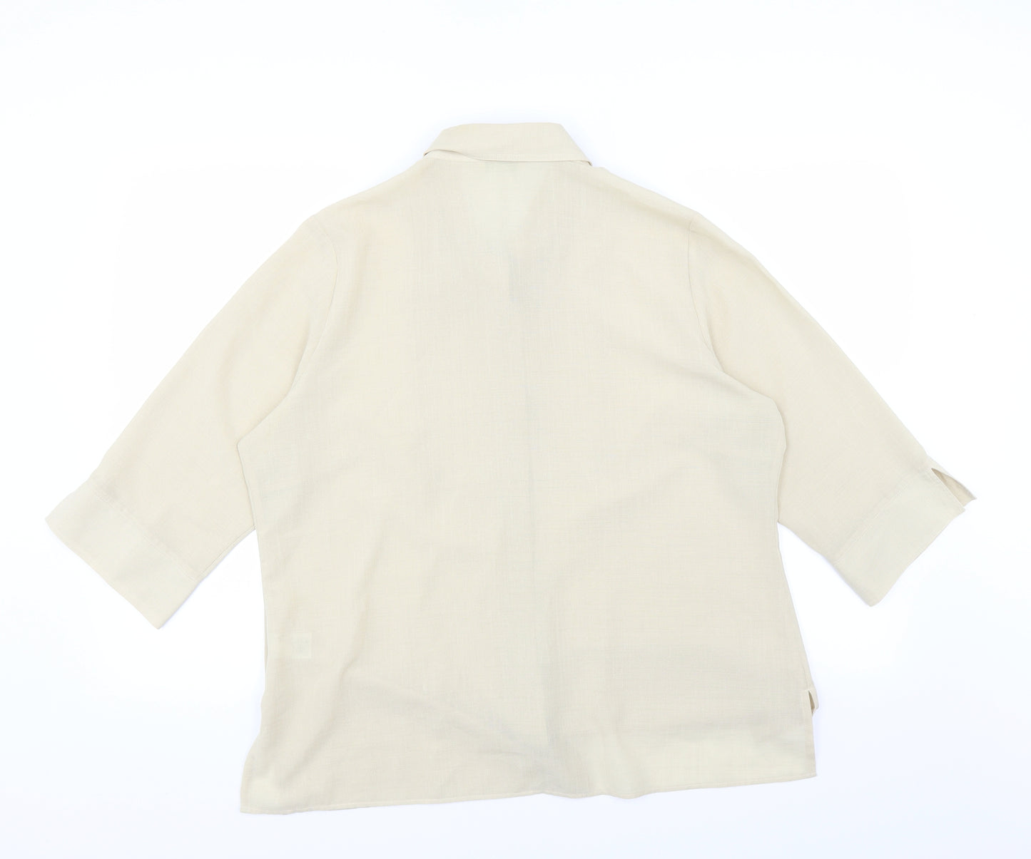 Marks and Spencer Womens Beige   Basic Blouse Size 18