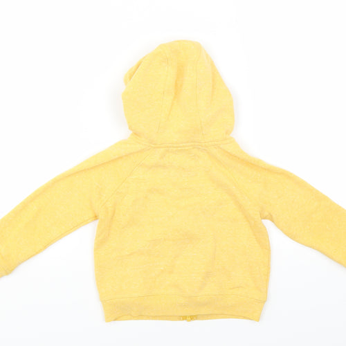 Sainsburys Girls Yellow   Full Zip Hoodie Size 2-3 Years