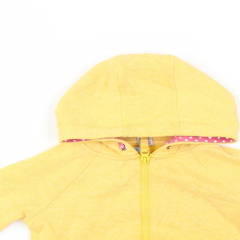 Sainsburys Girls Yellow   Full Zip Hoodie Size 2-3 Years