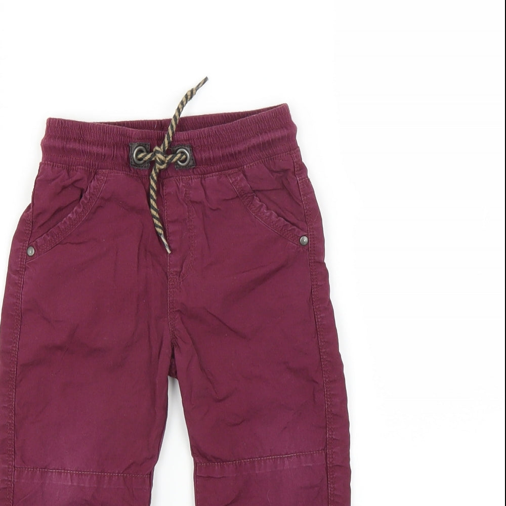 Preworn Boys Purple   Cargo Trousers Size 18-24 Months