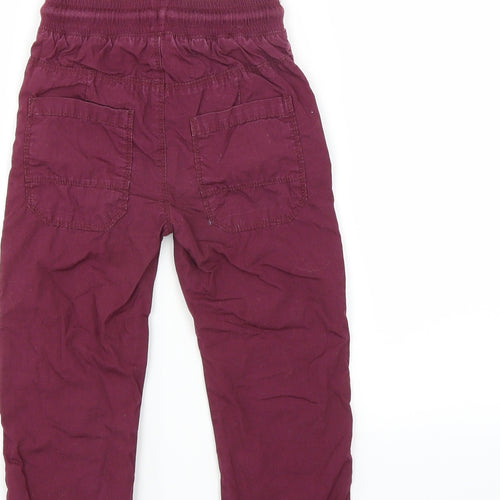 Preworn Boys Purple   Cargo Trousers Size 18-24 Months