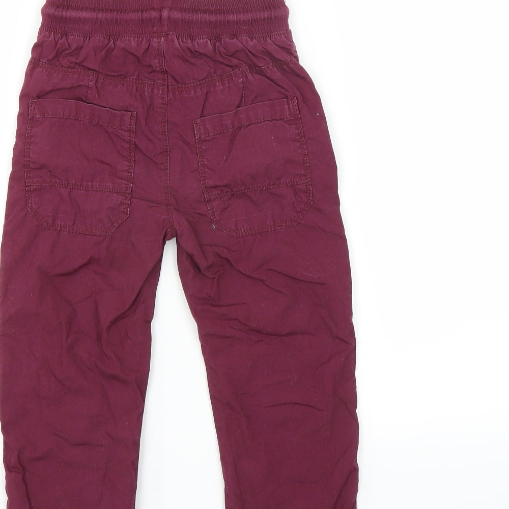 Preworn Boys Purple   Cargo Trousers Size 18-24 Months