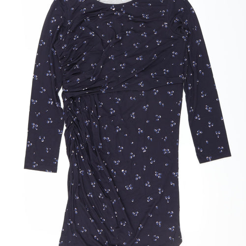 Seraphine Womens Blue Geometric  Bodycon  Size 18