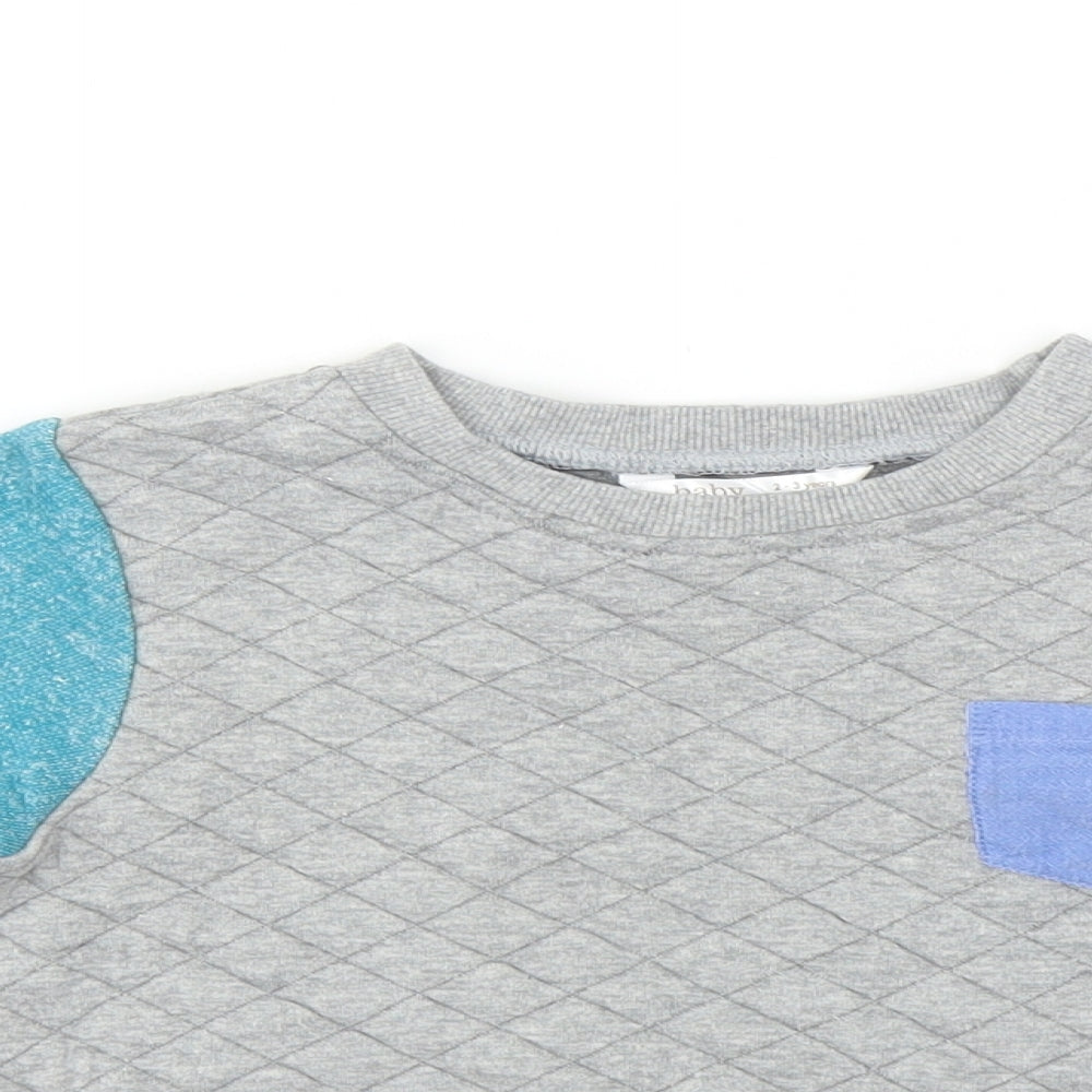 M&Co Boys Grey   Pullover Sweatshirt Size 2-3 Years
