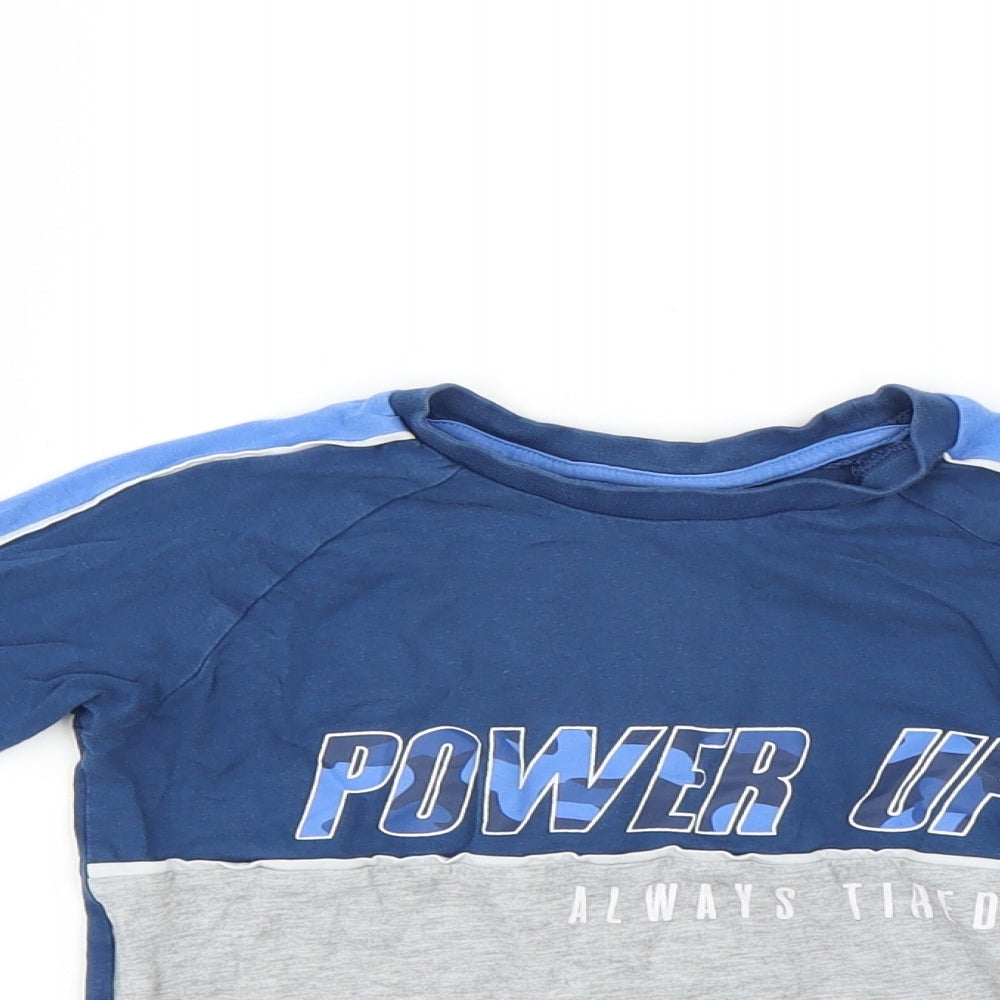 Matalan Boys Blue   Basic T-Shirt Size 5 Years