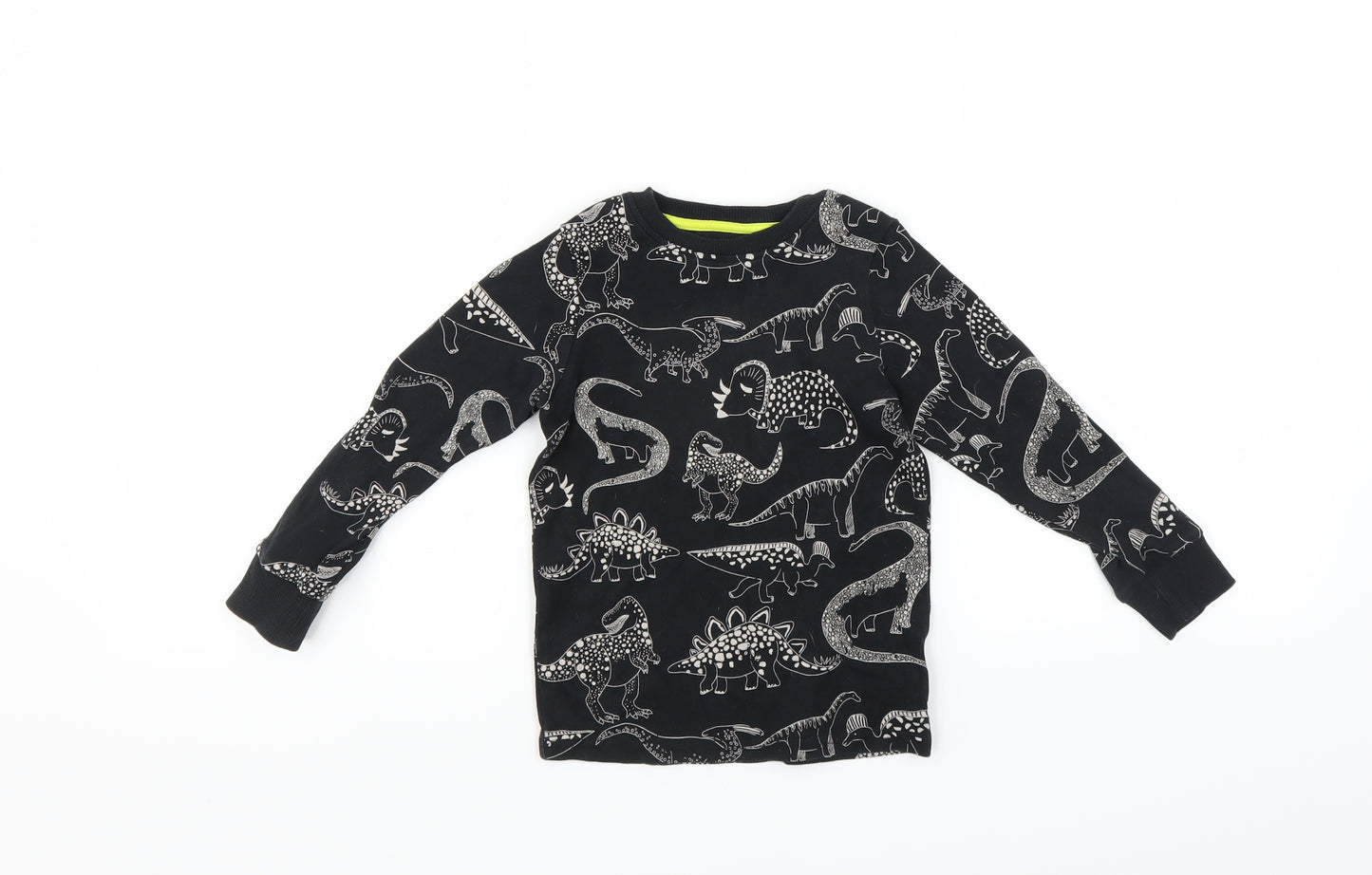 NEXT Boys Black Solid   Pyjama Top Size 3-4 Years  - DINOSAUR