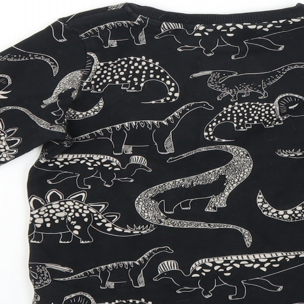 NEXT Boys Black Solid   Pyjama Top Size 3-4 Years  - DINOSAUR
