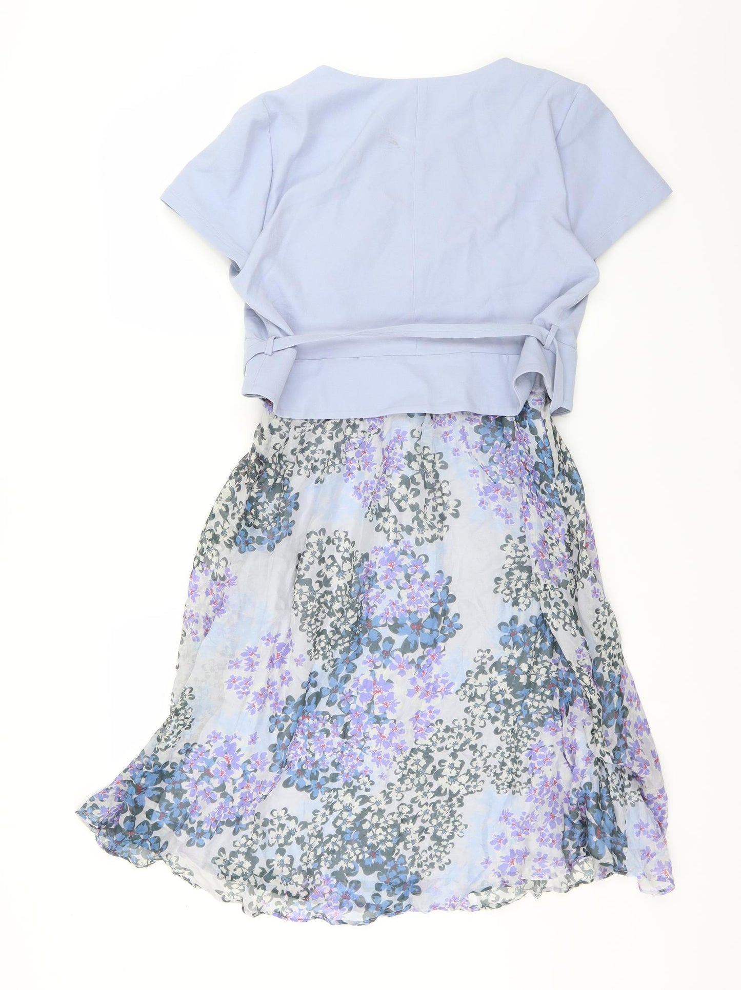 Seraphine Womens Purple Floral  Ball Gown  Size 12