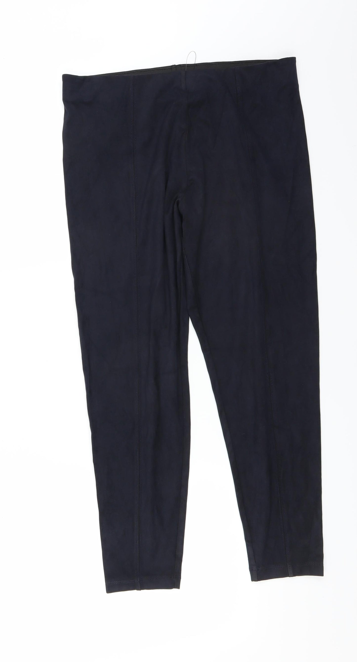 Marks and Spencer Womens Blue   Trousers  Size 14 L24 in - CROPPED