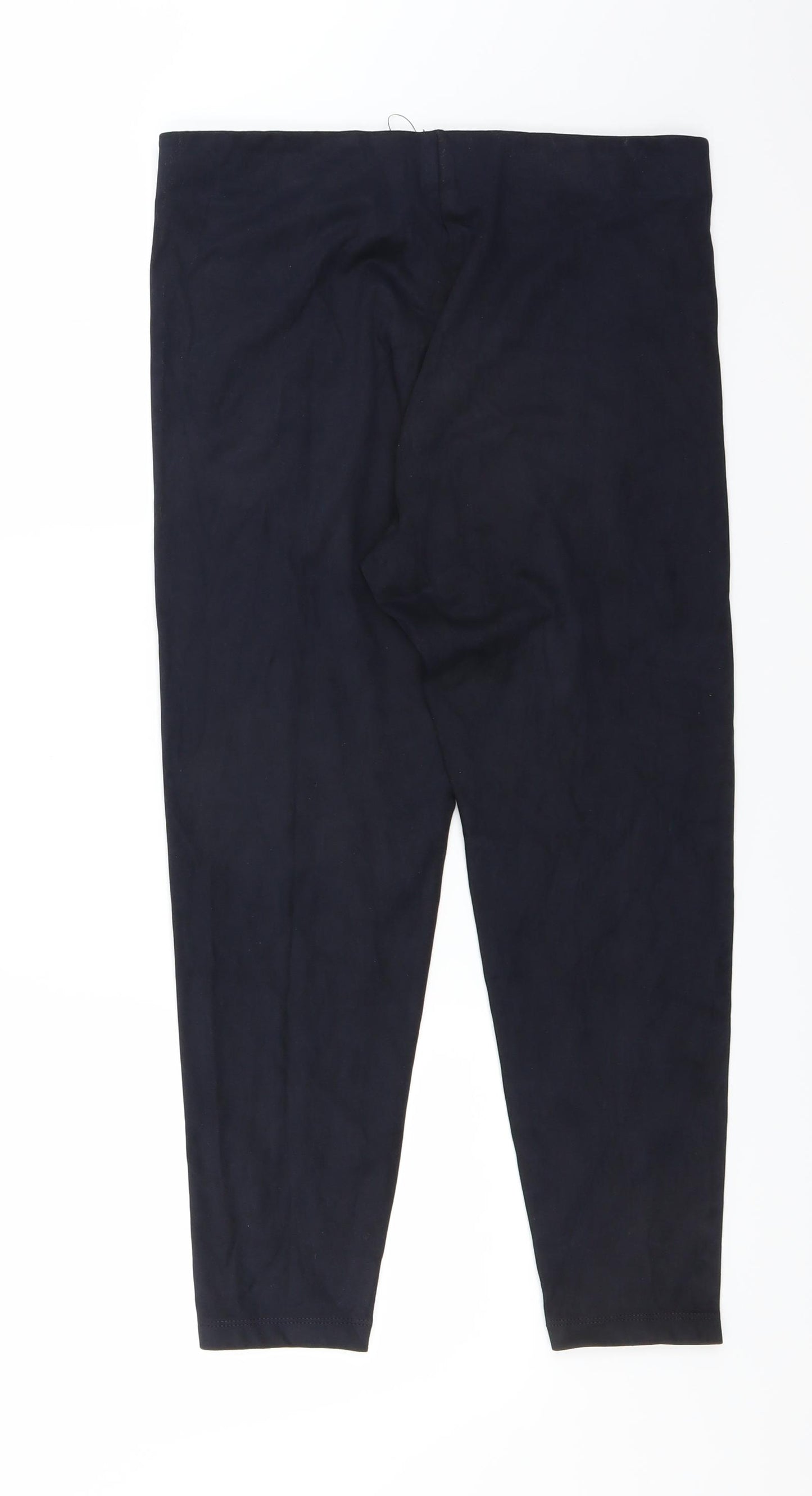 Marks and Spencer Womens Blue   Trousers  Size 14 L24 in - CROPPED