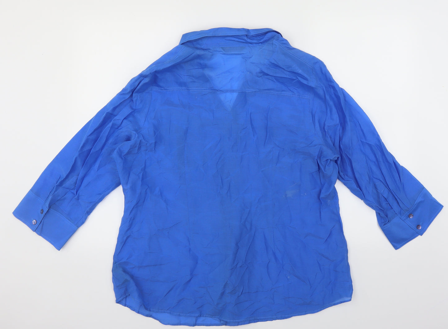 Marks and Spencer Womens Blue   Basic Blouse Size 20