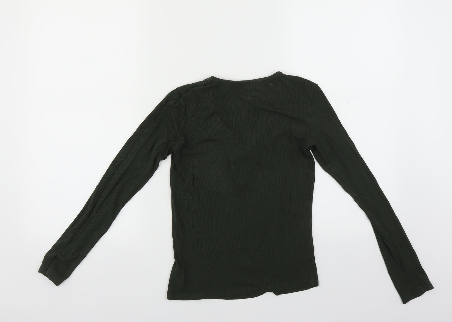 Miss Selfridge Womens Green   Basic T-Shirt Size 6