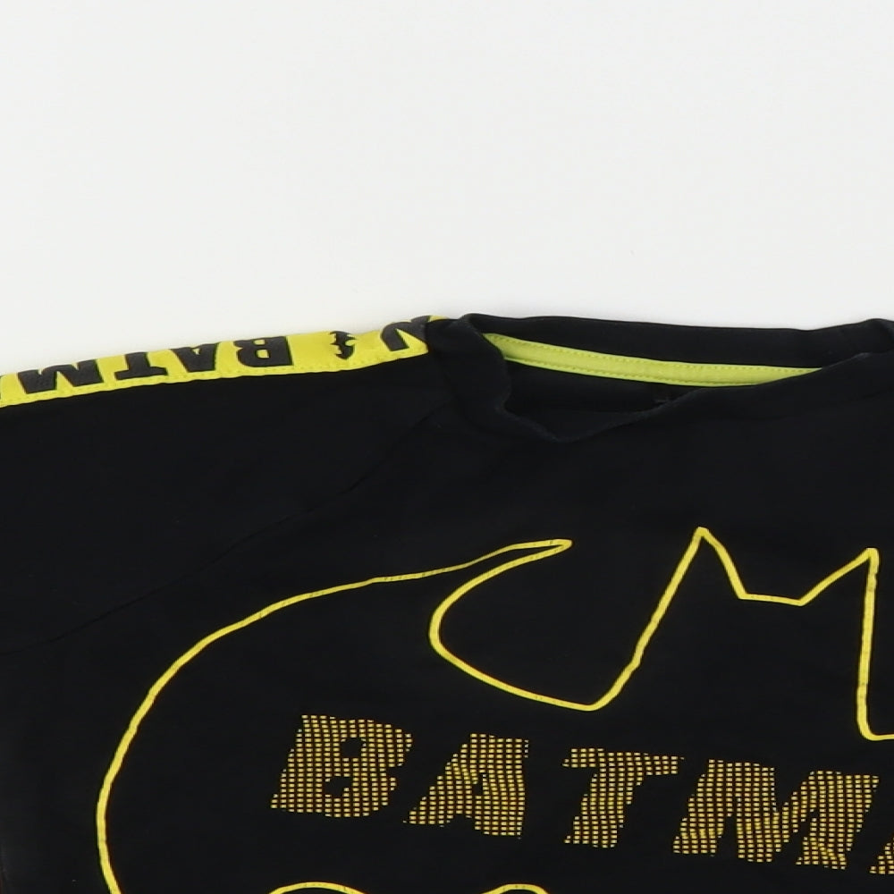 George Boys Black   Basic T-Shirt Size 5-6 Years  - BATMAN