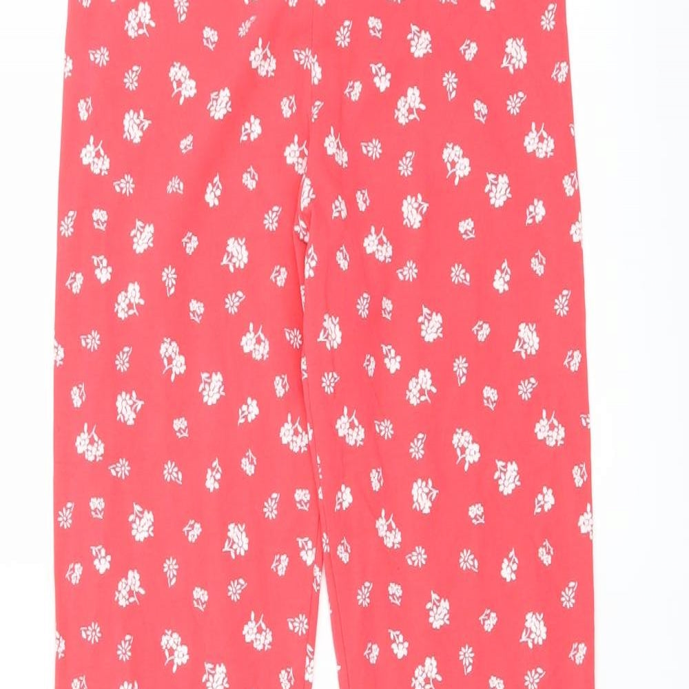 Marks and Spencer Girls Pink Floral  Jegging Trousers Size 10-11 Years